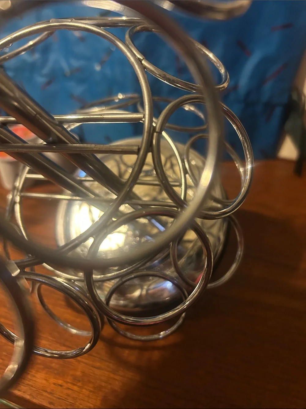 Coffee Pod K-Cup Carousel Holder - Silver chrome